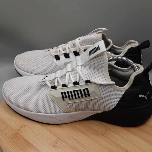 Puma Other - Puma Shoes Men 13 White Black Retaliate Training Athletic Sneaker 192340-19 Flaw
